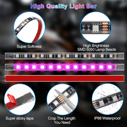 Bright LED Motorcycle Lighting Kit with Signals