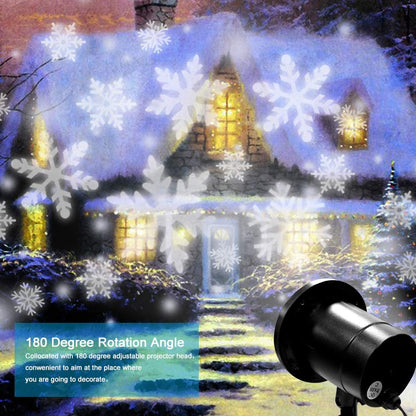 Winter Wonderland Snowflake LED Light Show Projector