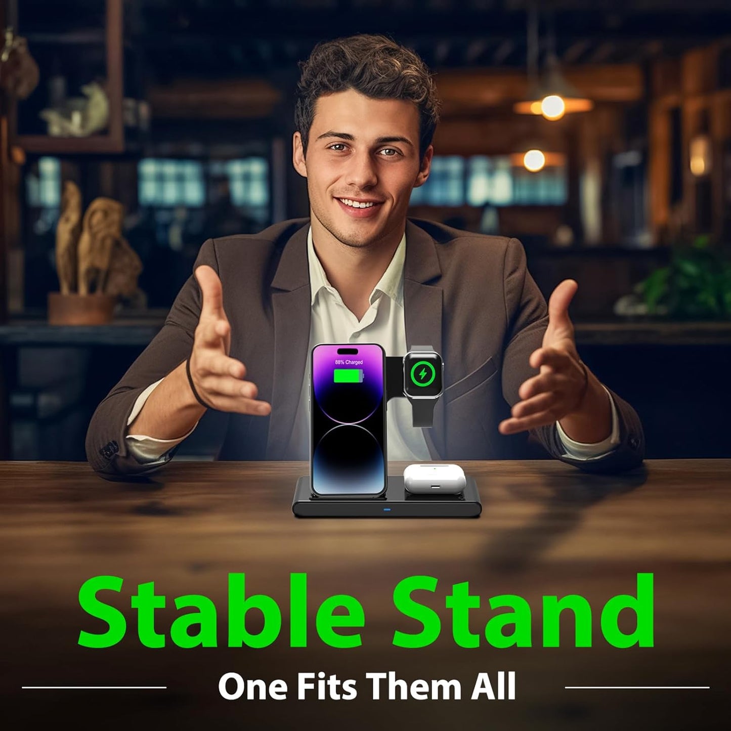 Compact 3 in 1 Fast Charging Station for iPhone