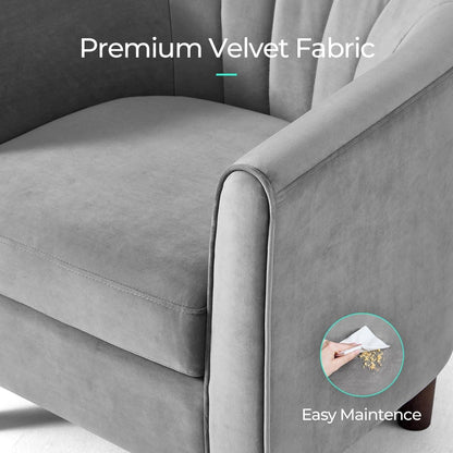 Comfortable Armchair with Storage Stool
