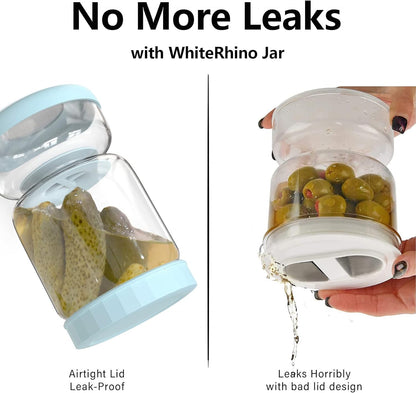Clear Food Storage Pickle Keeper Jar
