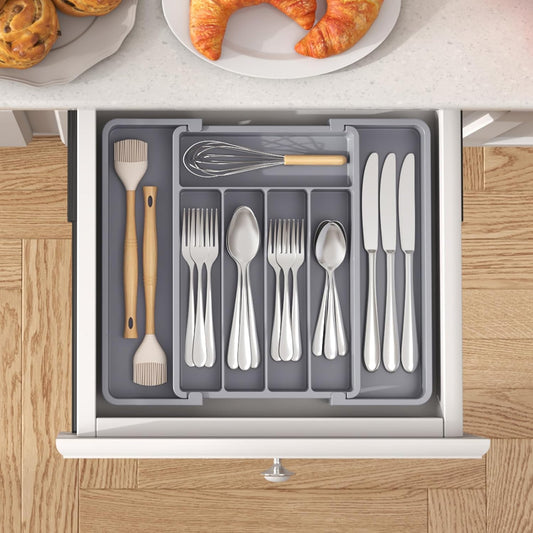 Space Saving Kitchen Drawer Organizer for Utensils - Pexav