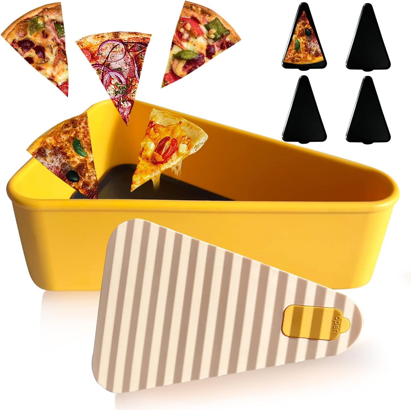 Stackable Pizza Keeper Box with 2 Compartments - Pexav