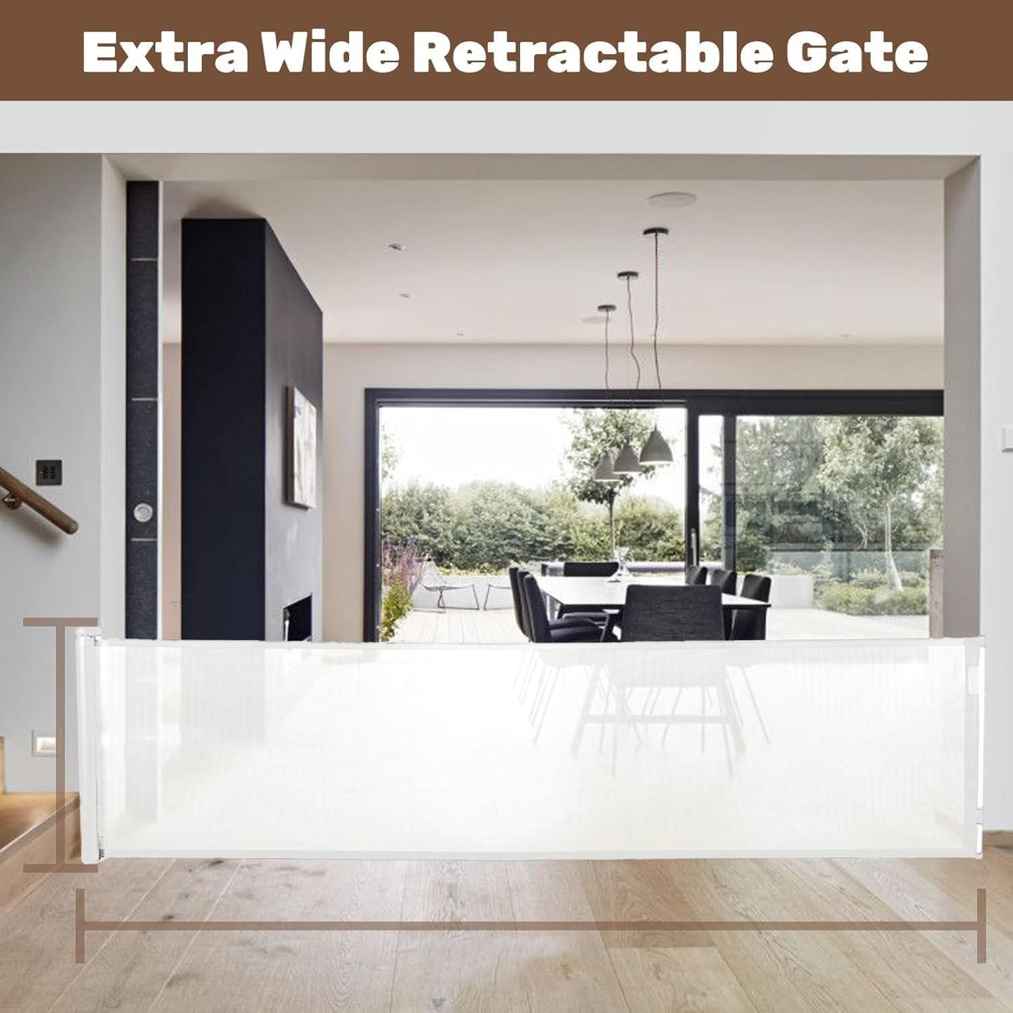 Easy Install Baby Gate with Automatic Lock System