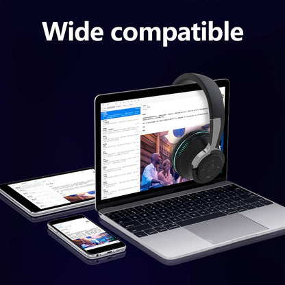 Compact Bluetooth Gaming Headset with Color Lights