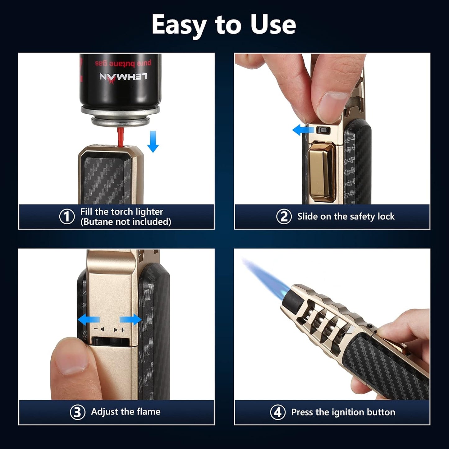 Advanced Dual Flame Lighter – Strong Plasma Torch