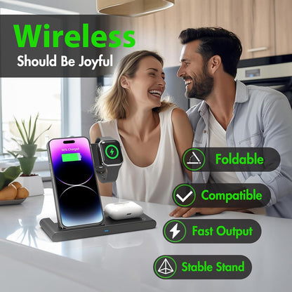 Compact 3 in 1 Fast Charging Station for iPhone