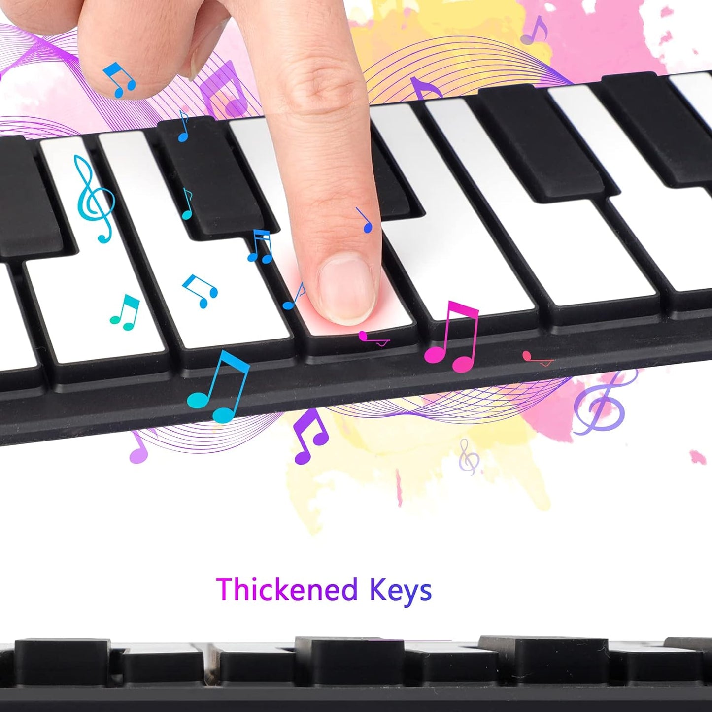 Compact Folding Piano Keyboard Rollup