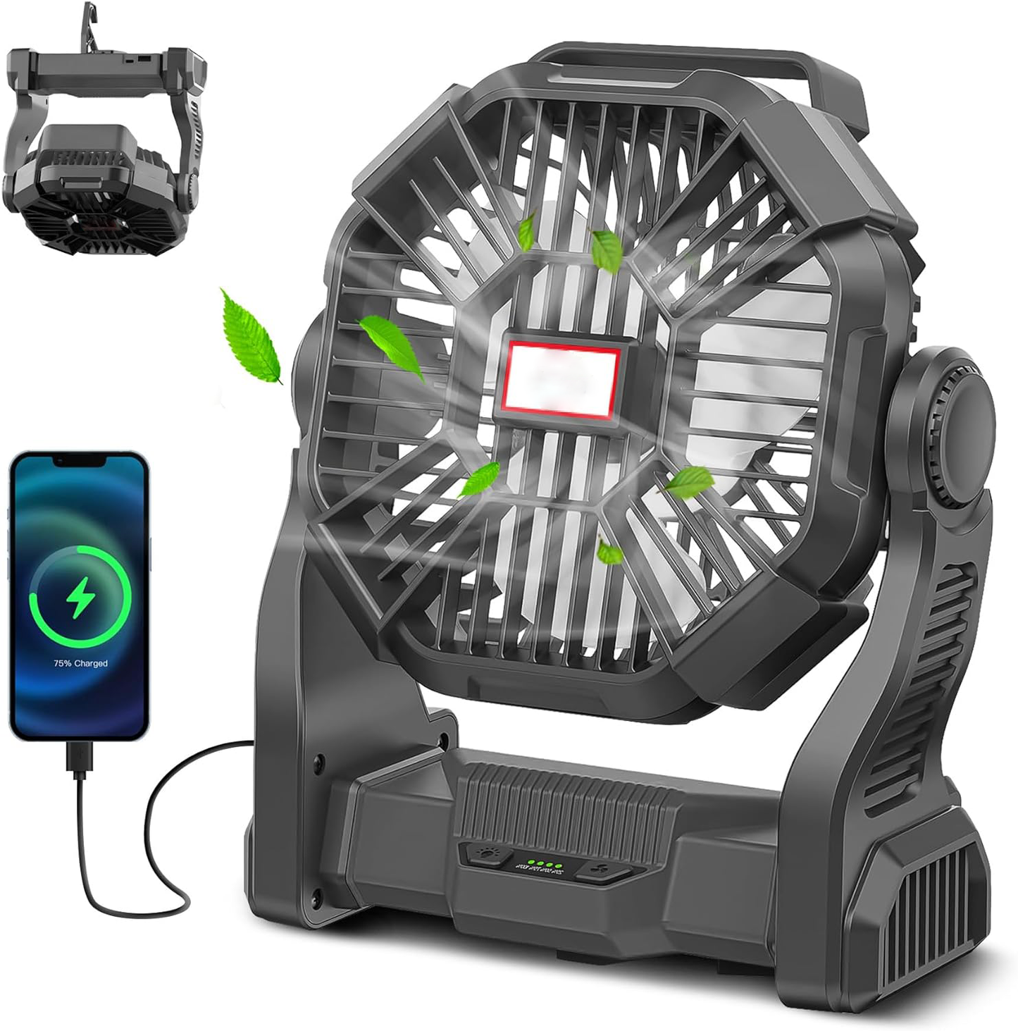Compact Battery Powered Outdoor Fan - Pexav
