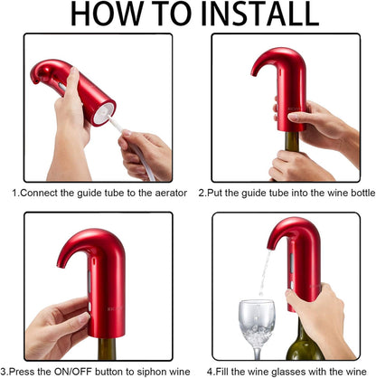 Automatic Wine Pump Aerator Pourer Setter