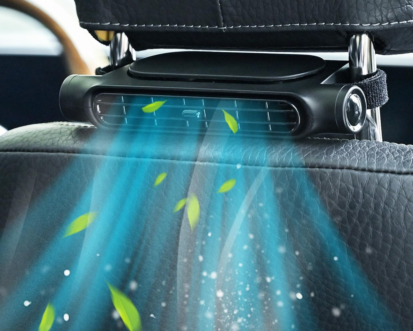 Compact Car Vent Cooler Fan with Free Mount