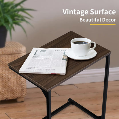 Space Saving Curved End Table