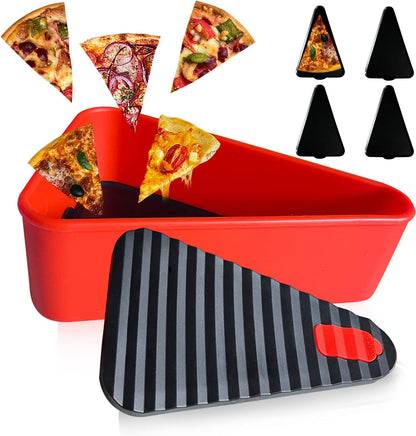 Stackable Pizza Keeper Box with 2 Compartments