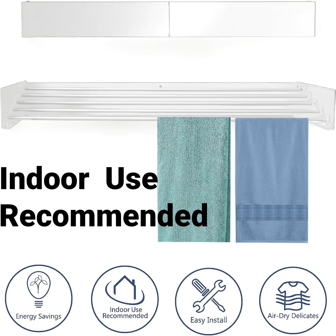 Space-Saving Folding Laundry Rack