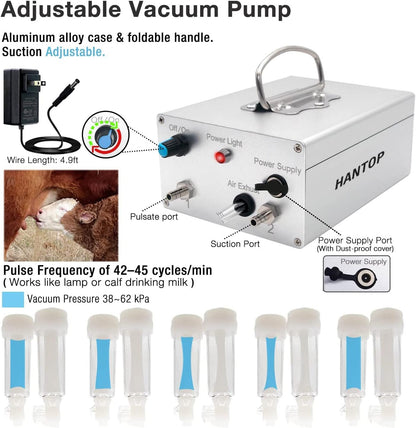 Compact Automatic Cow Milker 12L Tank