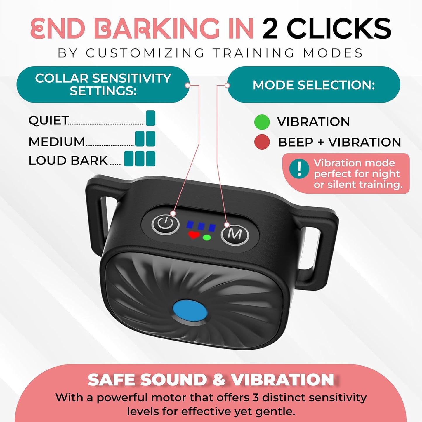 Effective Dog Bark Control Collar for Small Pets