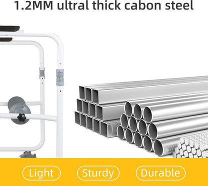 Secure Bathroom Toilet Support Rails System