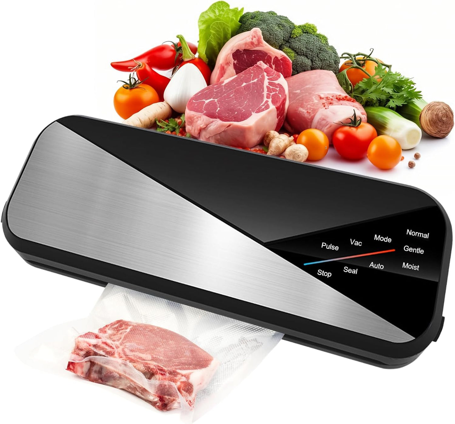 Compact 6-in-1 Food Sealer with Strong Suction Power