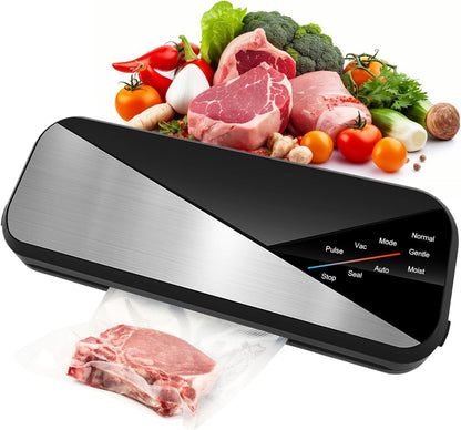Compact 6-in-1 Food Sealer with Strong Suction Power
