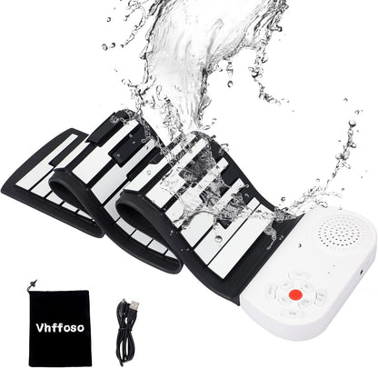 Compact Folding Piano Keyboard Rollup - Pexav
