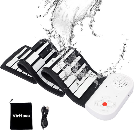 Compact Folding Piano Keyboard Rollup - Pexav