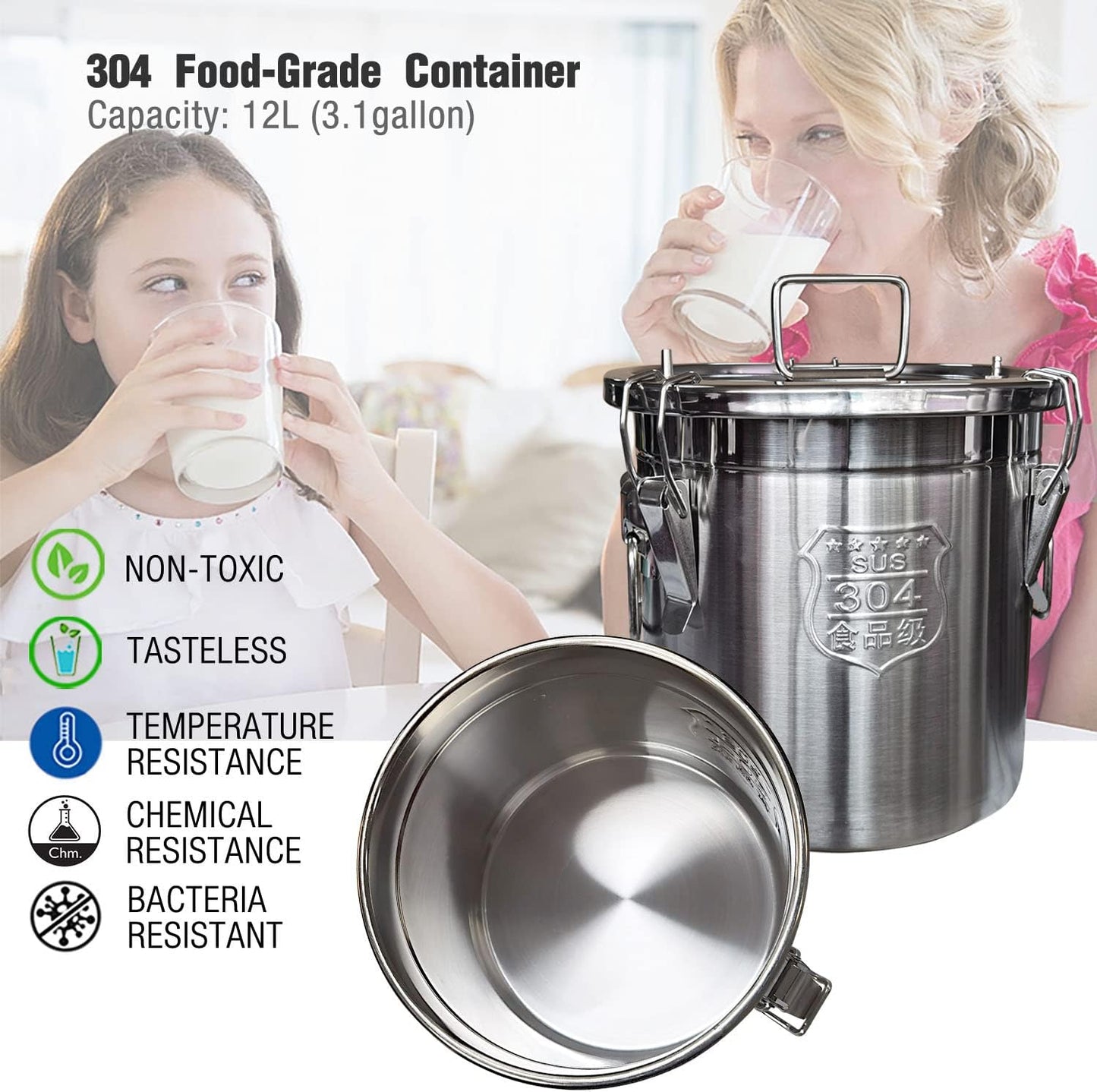 Compact Automatic Cow Milker 12L Tank