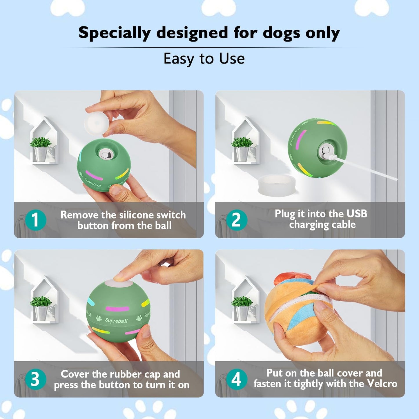 Fun Bouncy Pet Ball Toy