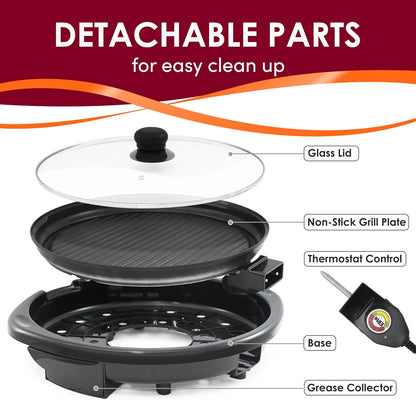 Indoor Portable Non Stick BBQ Electric Grill