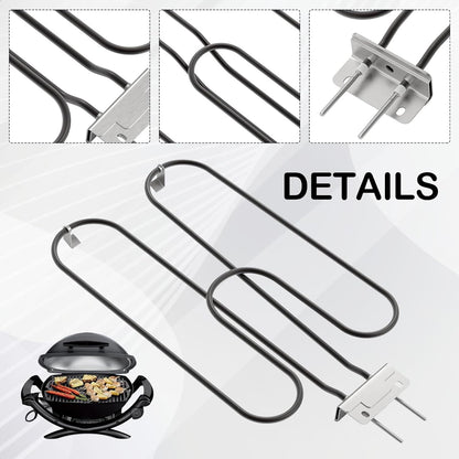 Powerful Electric BBQ Grill Heater 2200W Stainless Steel