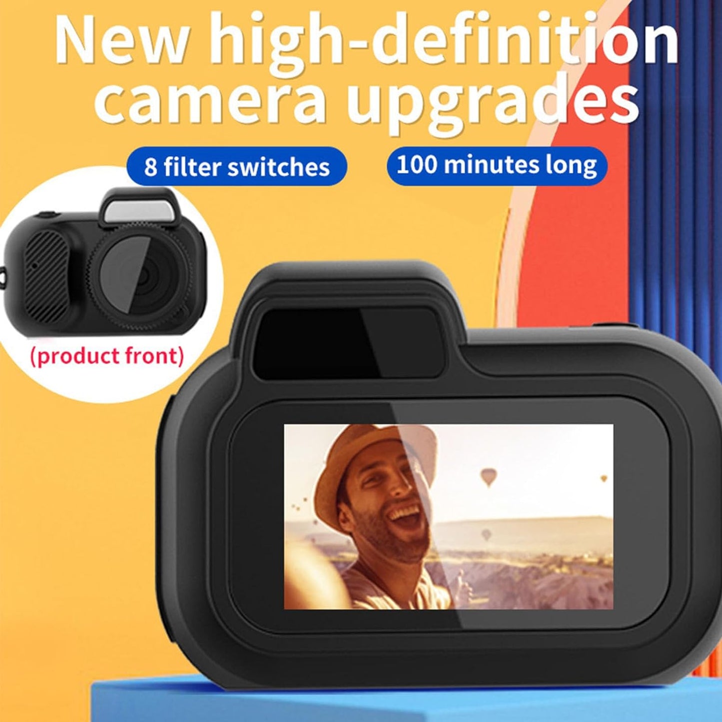 Compact HD Camera 1080P LCD Display Long Lasting Battery