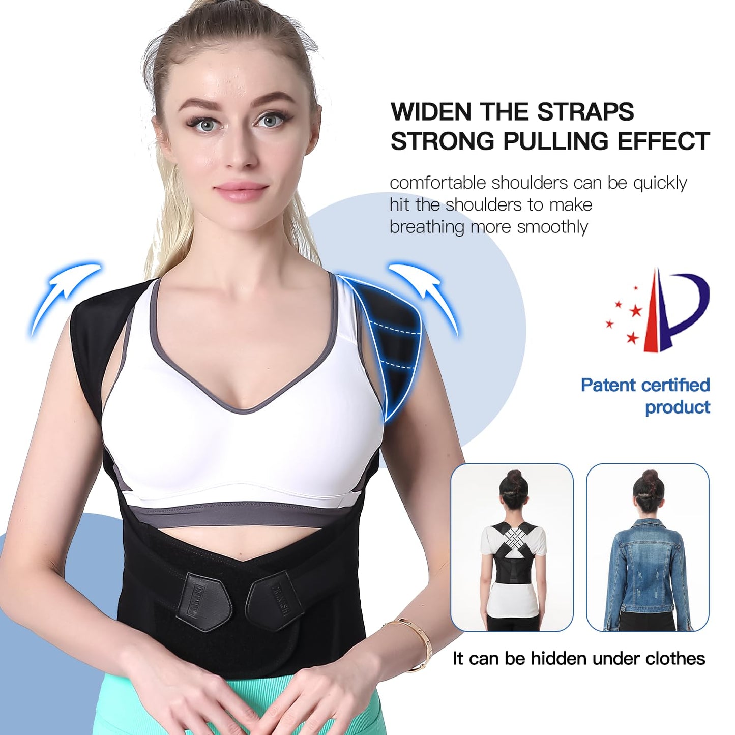 Comfortable Back Straightener Brace for Men and Women