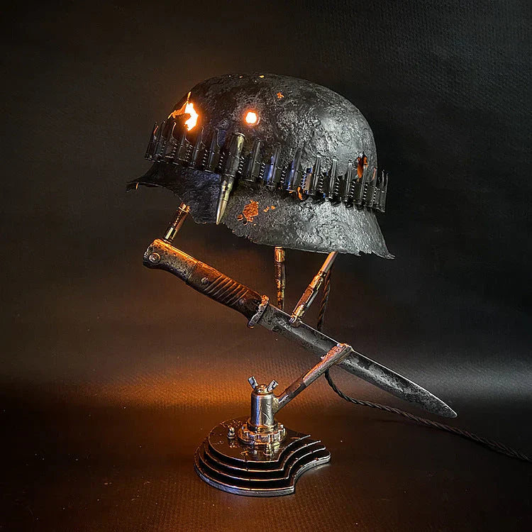 Unique Resin Helmet Table Light