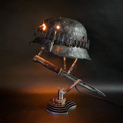 Unique Resin Helmet Table Light