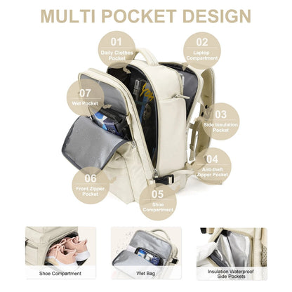 Waterproof Women's Hiking Laptop Backpack 35L