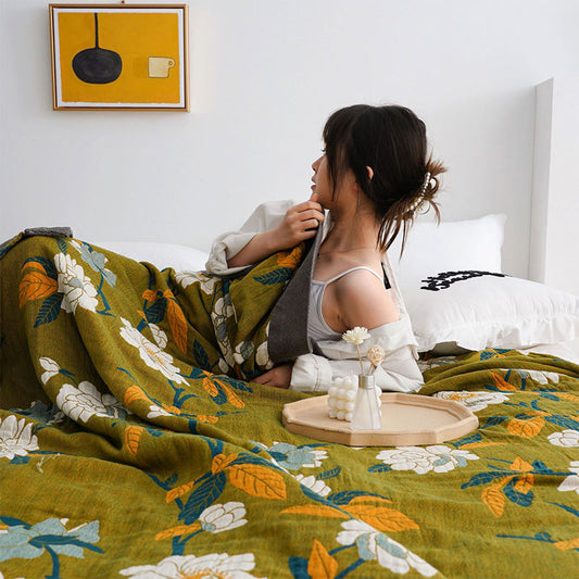 Colorful Floral Patchwork Quilt - Pexav