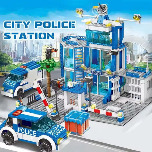 Big Police Building Blocks Toy Set for Kids Ages 6+ - Pexav