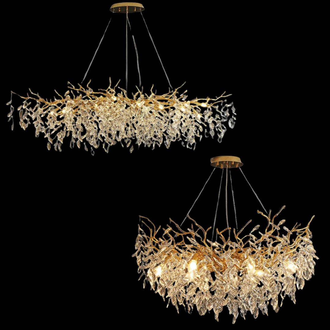 Elegant Crystal Drop Ceiling Lamp Indoor Light Fixture