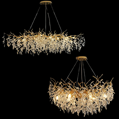 Elegant Crystal Drop Ceiling Lamp Indoor Light Fixture