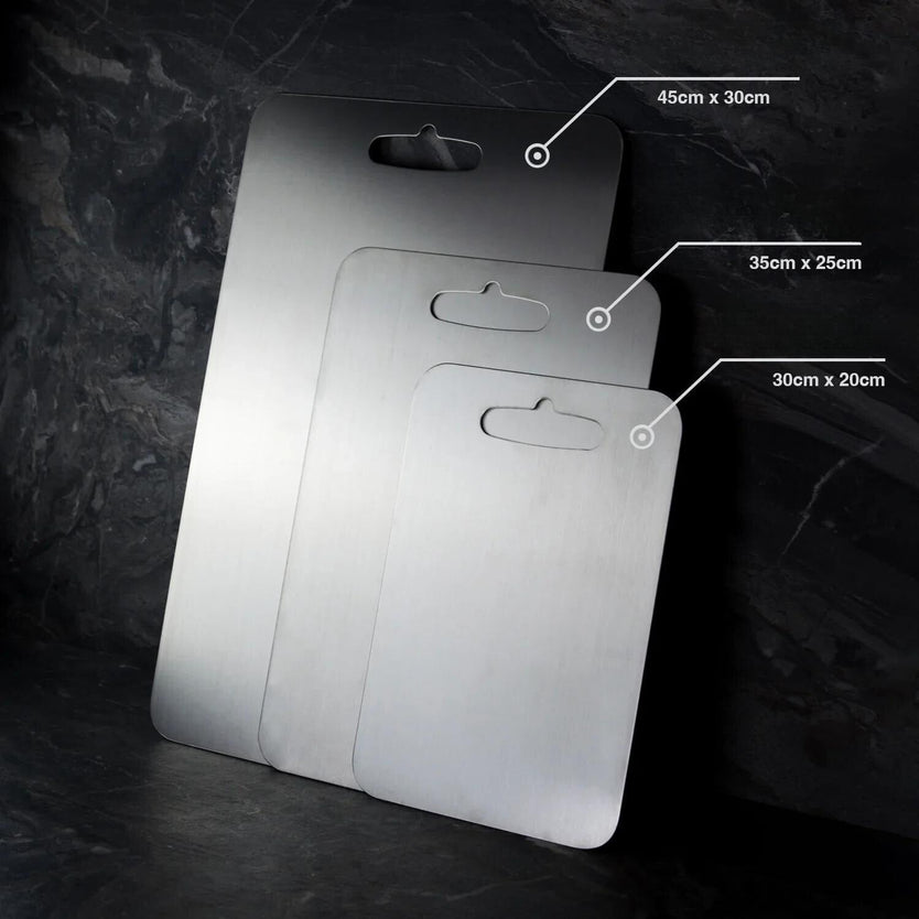 Durable Two Sided Kitchen Cutting Board Stainless Steel