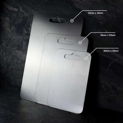 Durable Two Sided Kitchen Cutting Board Stainless Steel