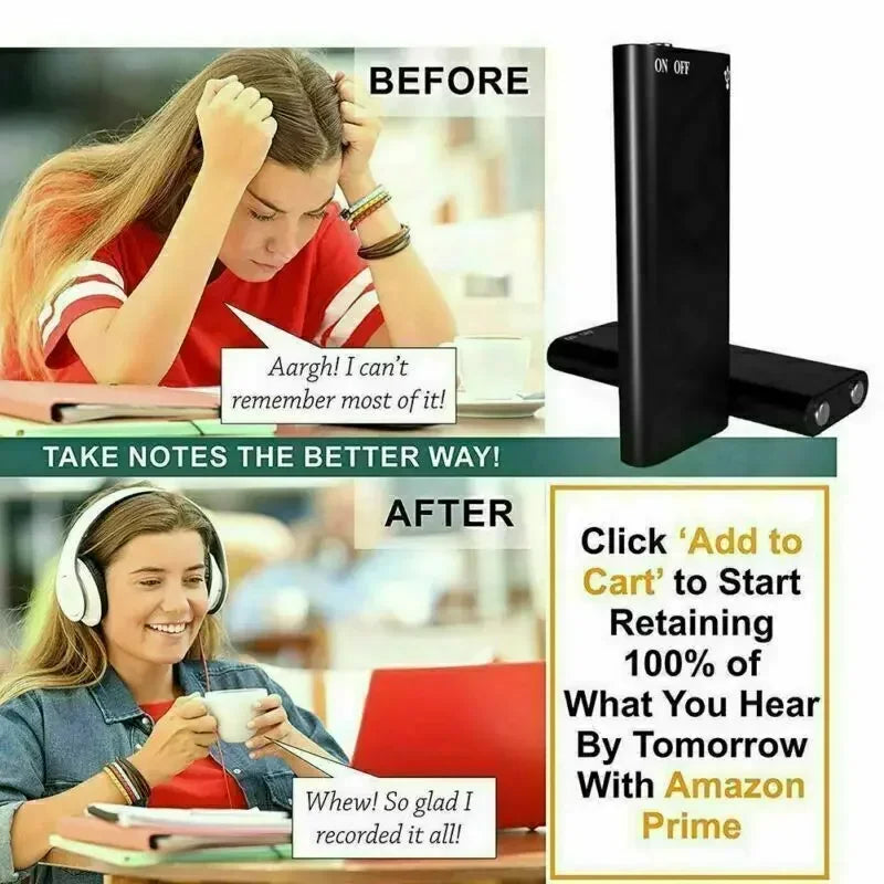 Small Handsfree Digital Recorder