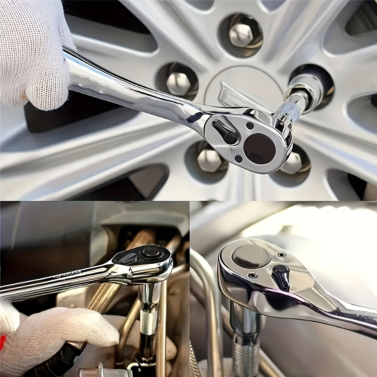 Adjustable Tool Socket Wrench Set