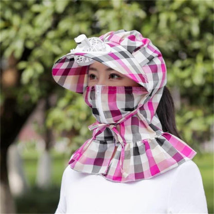 Sun Protection Cooling Summer Beach Hat with Fan