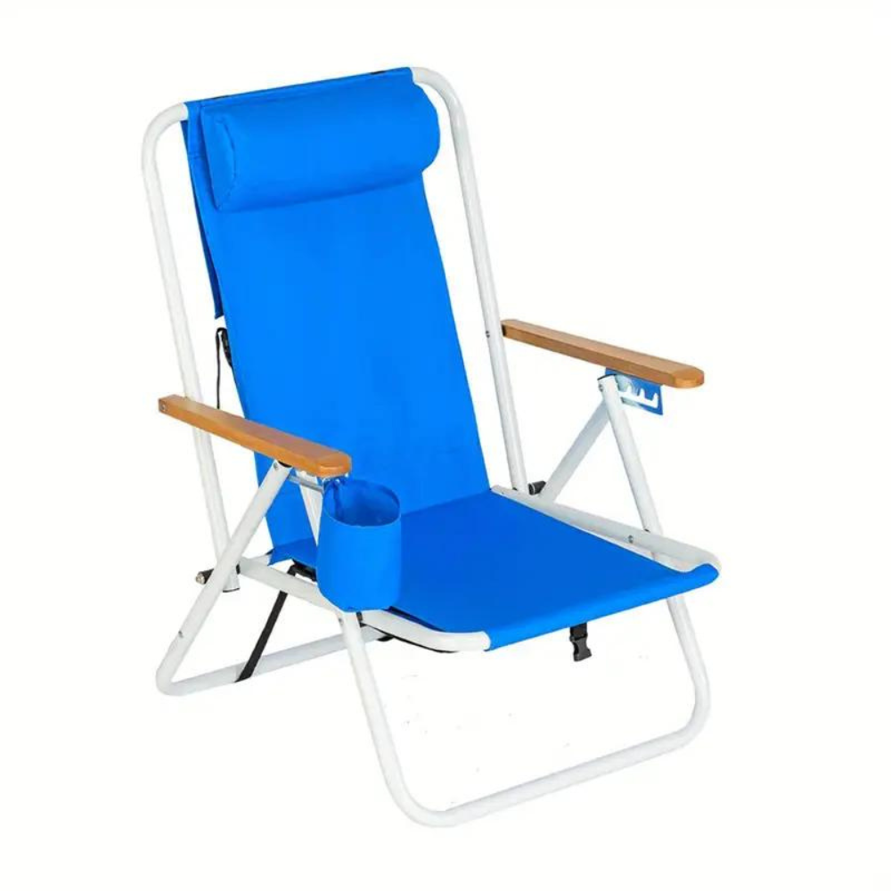Comfortable Collapsible Outdoor Recliner Beach Chair