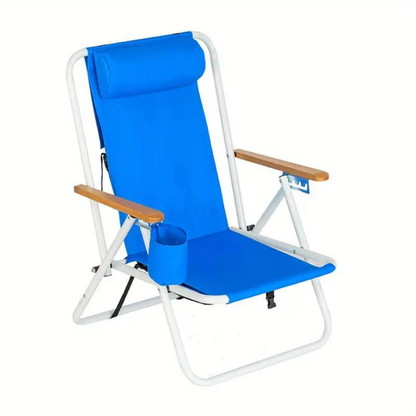 Comfortable Collapsible Outdoor Recliner Beach Chair