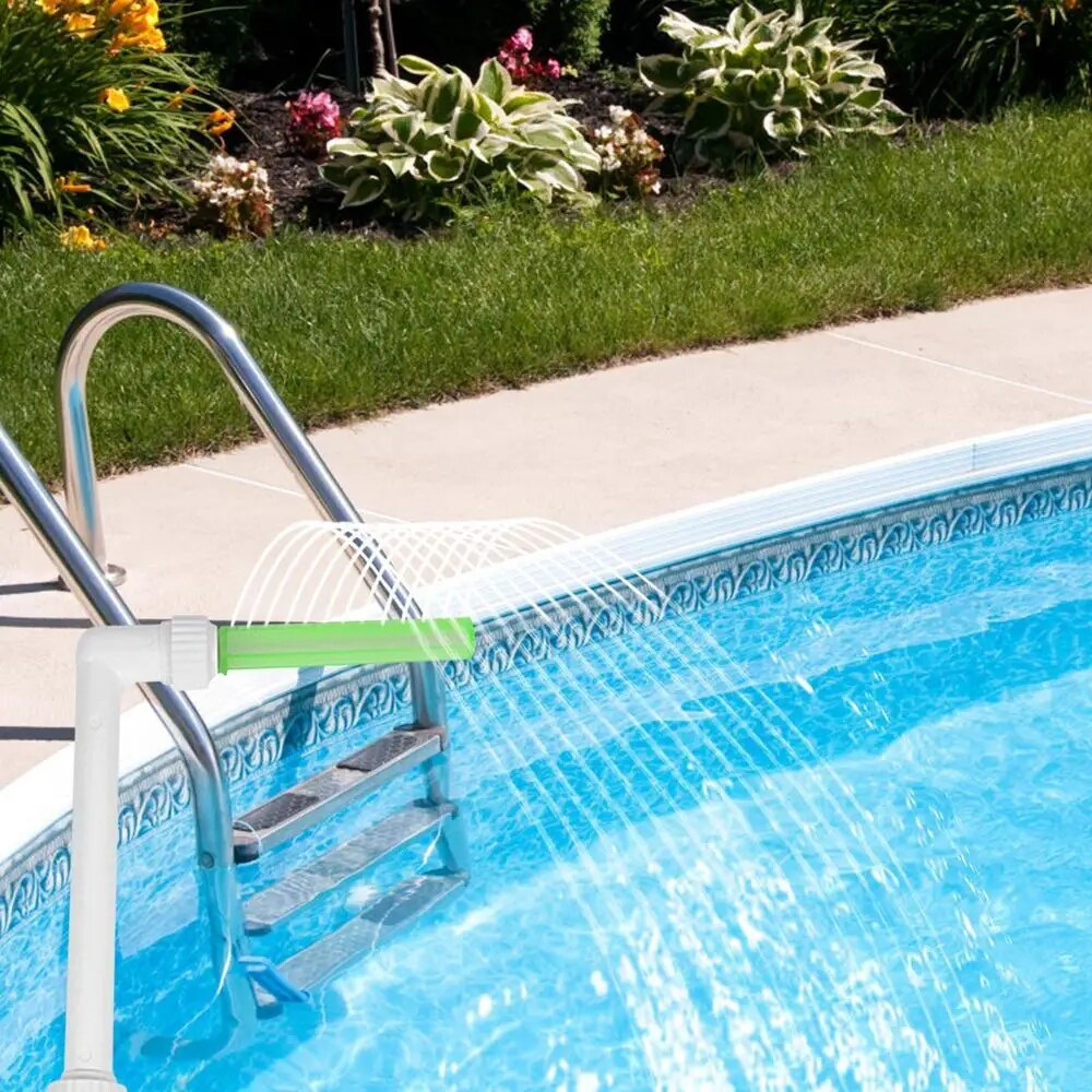 Colorful Pool Fountain with LED Night Light