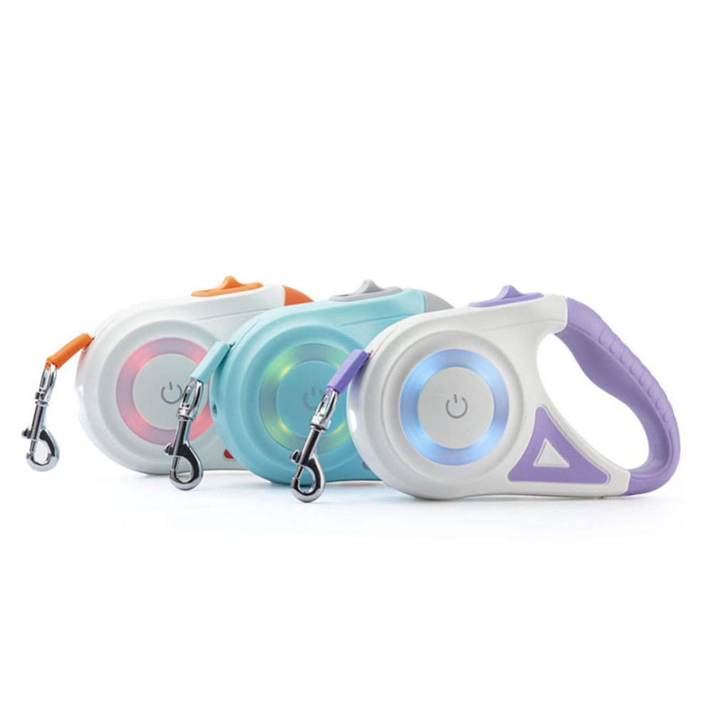 Adjustable Pet Leash with Flashing Light