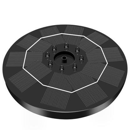 Solar Powered Fountain Pump with LED Lights and 6 Styles