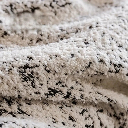 Stretchable Sofa Slipcover Grey White Geometric Pattern