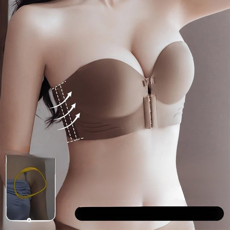 Comfortable Backless Bra with Easy Front Clasp - Pexav